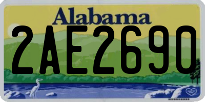AL license plate 2AE2690