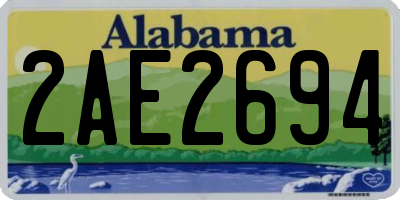 AL license plate 2AE2694