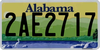 AL license plate 2AE2717