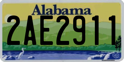 AL license plate 2AE2911