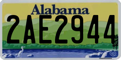AL license plate 2AE2944