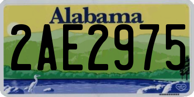 AL license plate 2AE2975