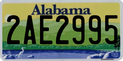 AL license plate 2AE2995