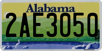 AL license plate 2AE3050