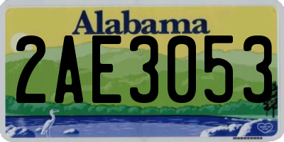 AL license plate 2AE3053