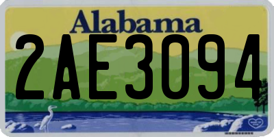 AL license plate 2AE3094