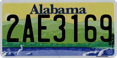 AL license plate 2AE3169
