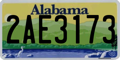 AL license plate 2AE3173