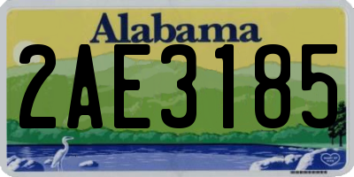 AL license plate 2AE3185