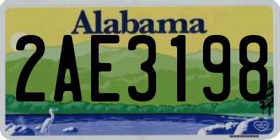 AL license plate 2AE3198