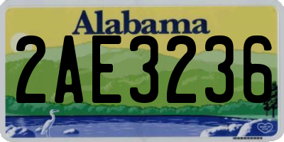AL license plate 2AE3236