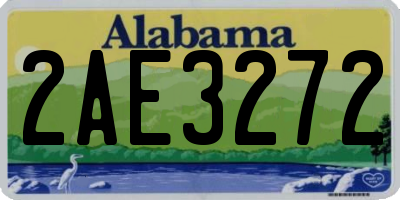AL license plate 2AE3272