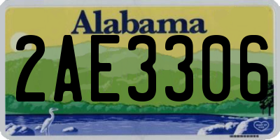 AL license plate 2AE3306