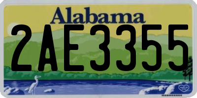 AL license plate 2AE3355