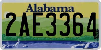 AL license plate 2AE3364