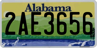 AL license plate 2AE3656