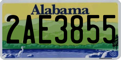 AL license plate 2AE3855