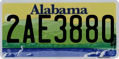 AL license plate 2AE3880