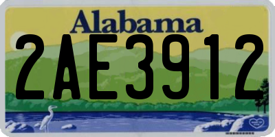 AL license plate 2AE3912