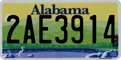 AL license plate 2AE3914
