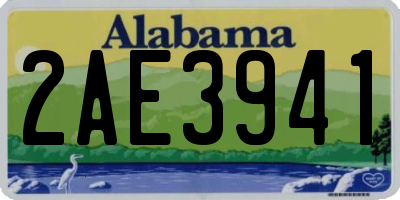 AL license plate 2AE3941