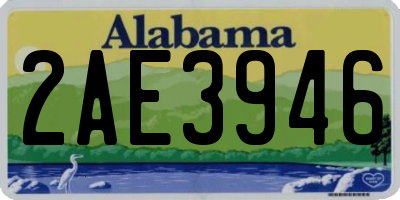 AL license plate 2AE3946