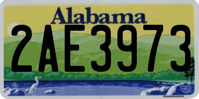AL license plate 2AE3973