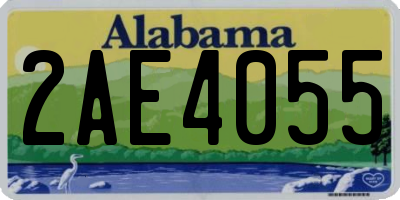 AL license plate 2AE4055