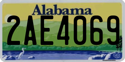 AL license plate 2AE4069