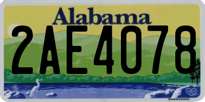 AL license plate 2AE4078