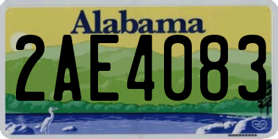 AL license plate 2AE4083