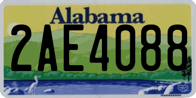 AL license plate 2AE4088