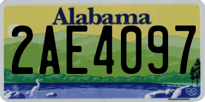 AL license plate 2AE4097