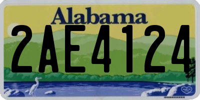 AL license plate 2AE4124