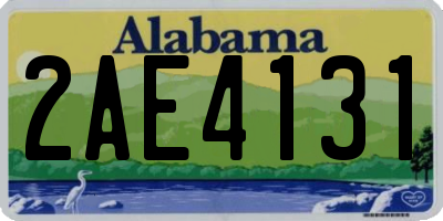 AL license plate 2AE4131