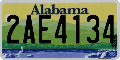 AL license plate 2AE4134