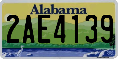 AL license plate 2AE4139