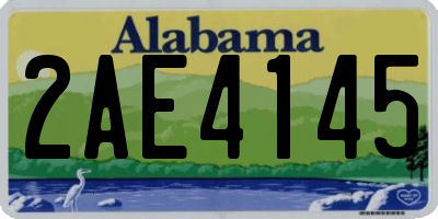 AL license plate 2AE4145