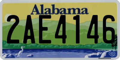 AL license plate 2AE4146