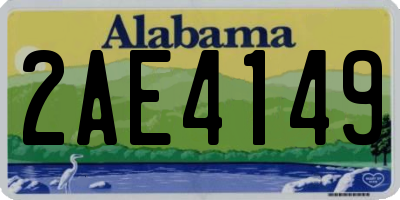 AL license plate 2AE4149