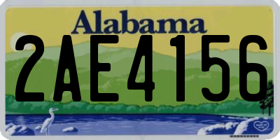 AL license plate 2AE4156