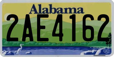 AL license plate 2AE4162