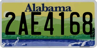 AL license plate 2AE4168