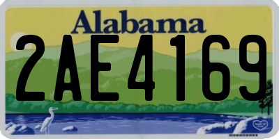 AL license plate 2AE4169