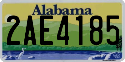 AL license plate 2AE4185