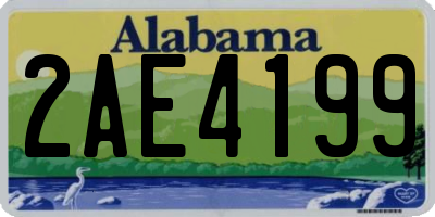 AL license plate 2AE4199