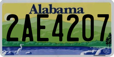 AL license plate 2AE4207
