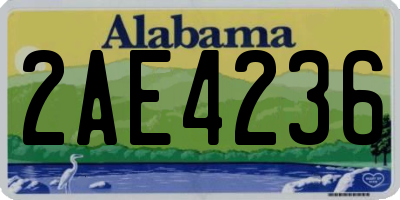 AL license plate 2AE4236