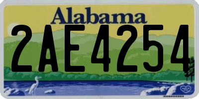 AL license plate 2AE4254