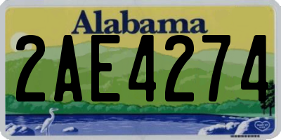 AL license plate 2AE4274